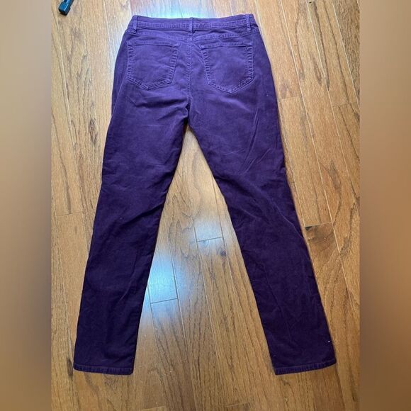 LAND’S END 30 Canvas Cords Pants Unisex Burgundy Plum Pin Straight Pants - Picture 9 of 10